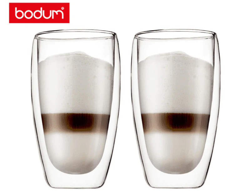 Set of 2 Bodum 450mL Pavina Double Wall Glasses