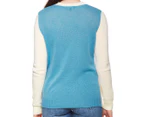 Barneys New York Women's Cashmere Crew Sweater - Beige