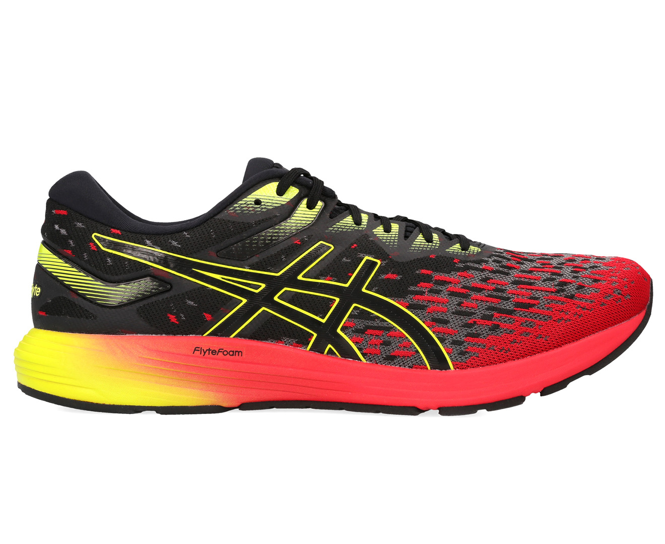 ASICS Men's DynaFlyte 4 Running Shoes - Red/Black/Yellow | Catch.co.nz