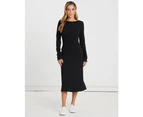 The Fated Women's Deviant Midi Dress - Black