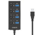 Orico 4-Port USB 3.0 Hub w/ Power Switches & LEDs