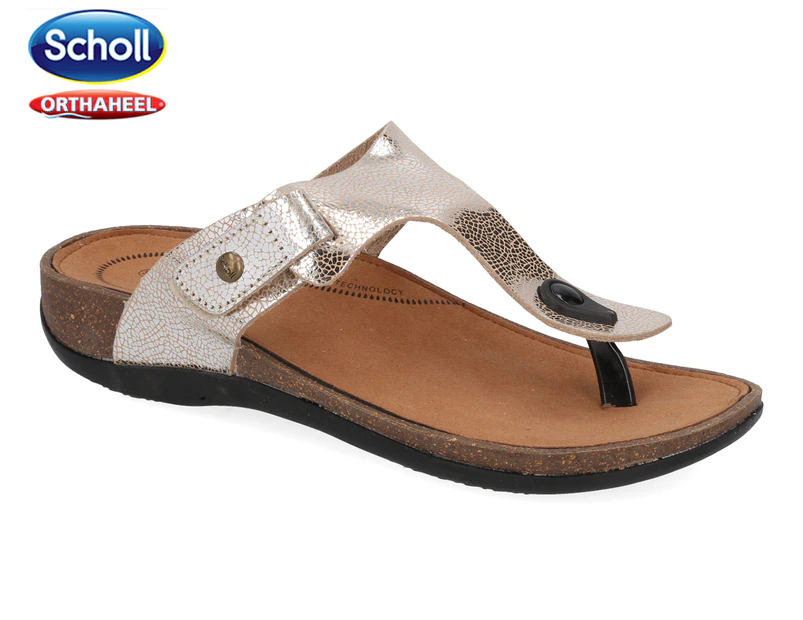 Scholl Women's Derwent Orthaheel Sandals - Silver/Multi