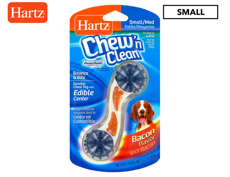 Hartz Small/Medium Chew 'n Clean Bounce & Bite Bone Dog Toy