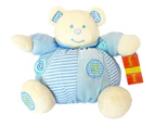 Baby Boo Rolly Poly Blue Bear with Inbuilt Rattle Cuddly Plush Toy  21cm