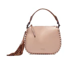 Viver Leather Handbag Beige Avril
