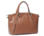 Viver Leather Handbag Brown Etude