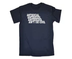 123t Funny Tee - Antisocial Aint I So Cool Mens T-Shirt Navy Blue - Navy Blue