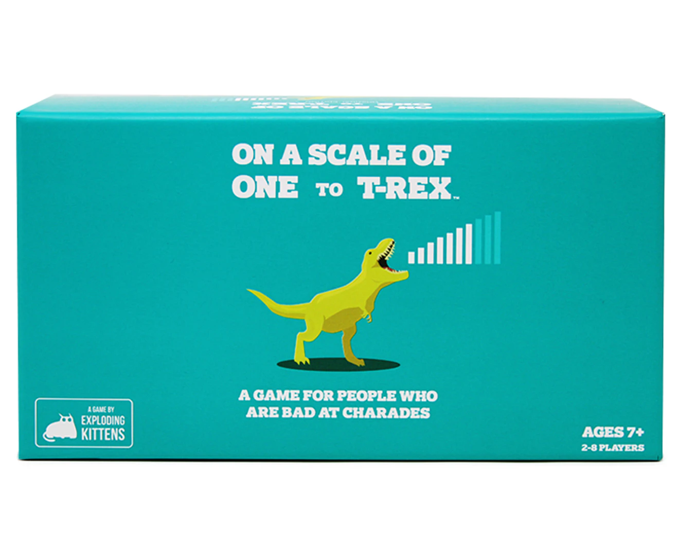 Exploding Kittens On A Scale of One to T-Rex 2-8Player Kid/Children Card Game 7+