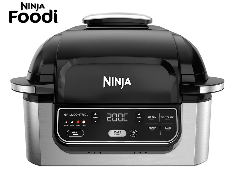 Ninja Foodi Airgrill 4-in-1 Indoor Grill / Air Fryer - Black/Silver AG301