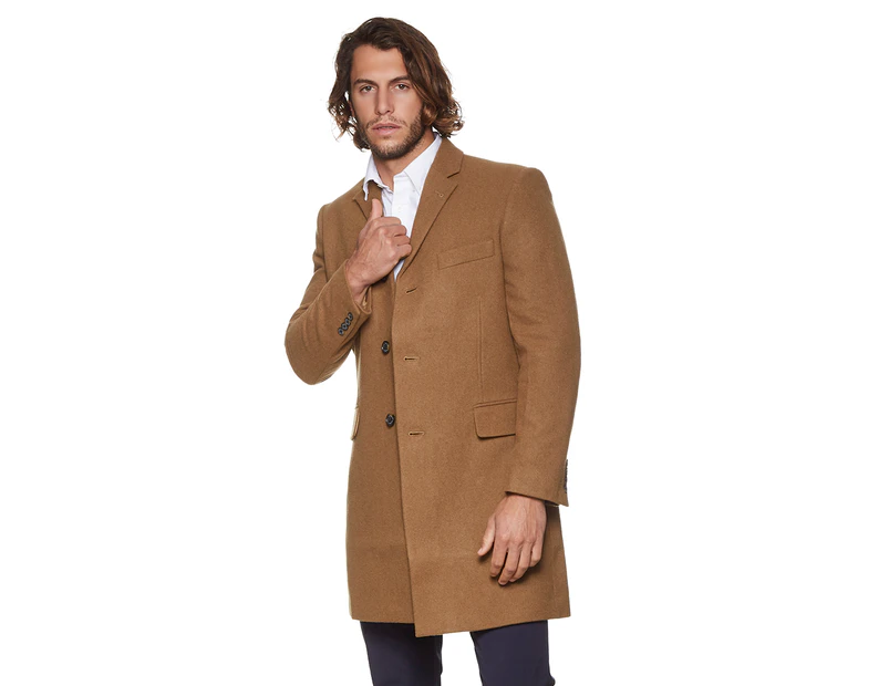 Ben sherman shop camel overcoat