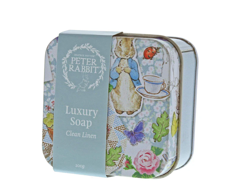 Peter Rabbit Clean Linen Soap Tin