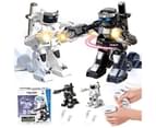 2 X Kingcraft Battle Rc Robots Toy 2.4G Remote Control For Kids 777-615 White Black 1