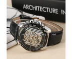 FORSINING Men Multi-function Automatic Mechanical Stainless Steel Watches-Black