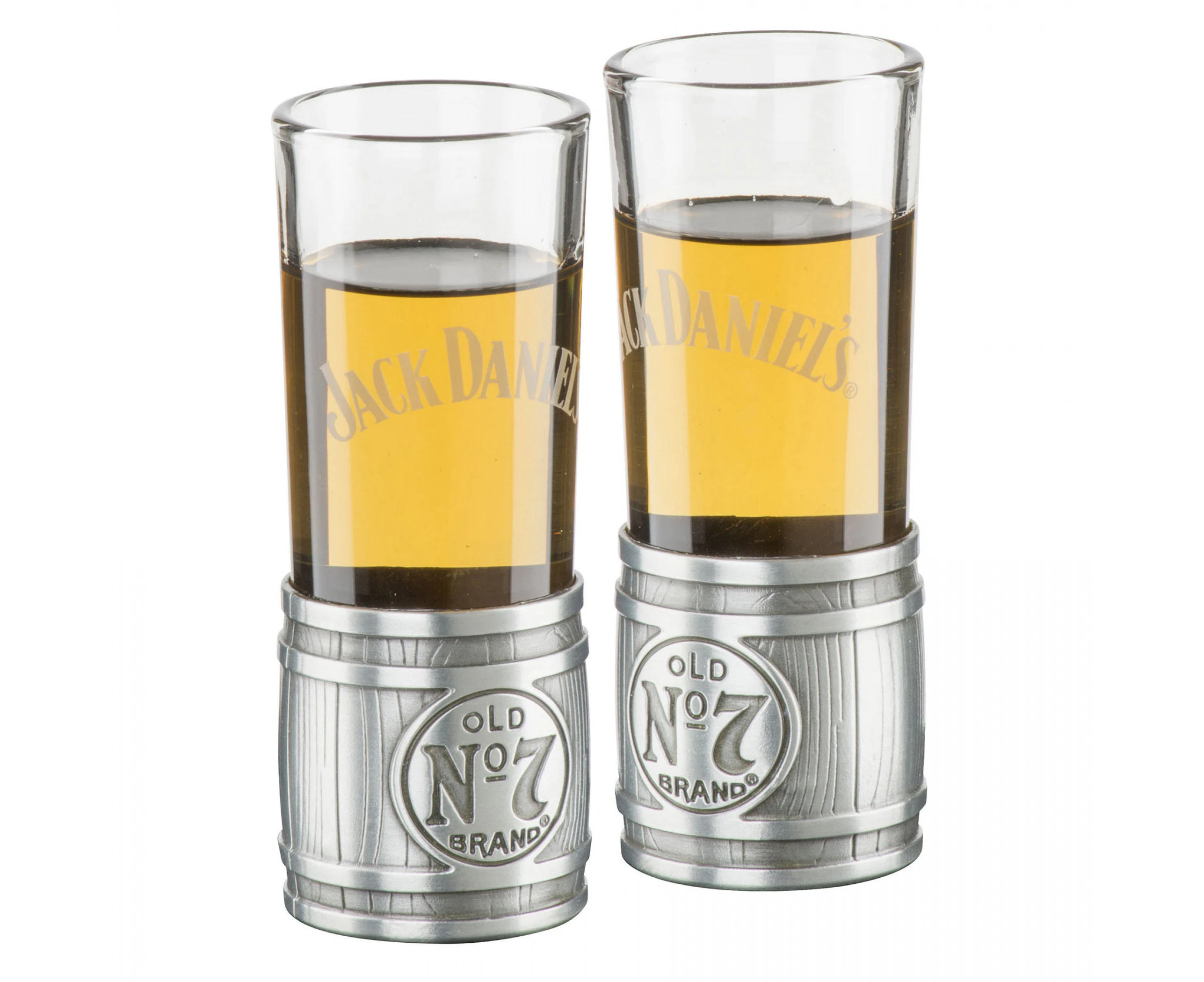 Jack Daniels Metal Barrel Set of 2 Shooters