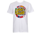 Street Fighter Circle Logo Men's White T-Shirt