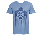Captain America Silhouette Men's T-Shirt