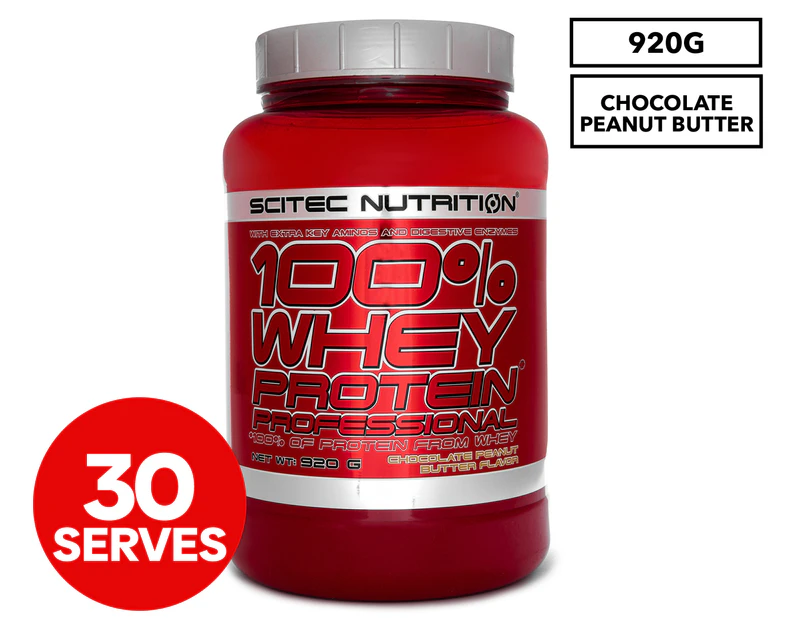Scitec 100% Whey Protein Professional Choc Peanut Butter 920g