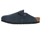 Birkenstock Unisex Boston Soft Footbed Regular Fit Clogs - Navy