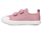 Polo Ralph Lauren Toddler Girls' Kingsley EZ Shoe - Blush Shimmer/Ivory