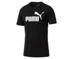 Puma Men's Essentials Logo Tee / T-Shirt / Tshirt - Cotton Black