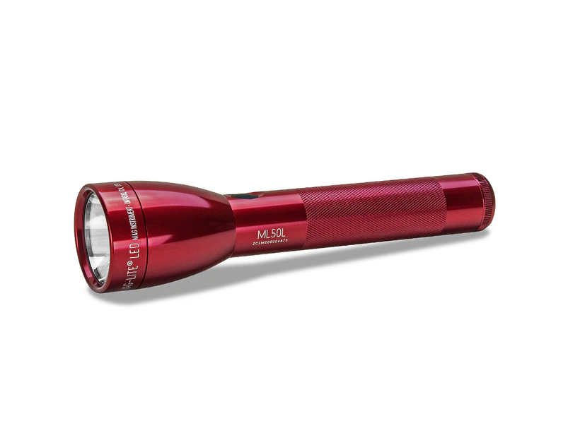 Maglite 2C Cell ML50L RED LED Flashlight Made in USA