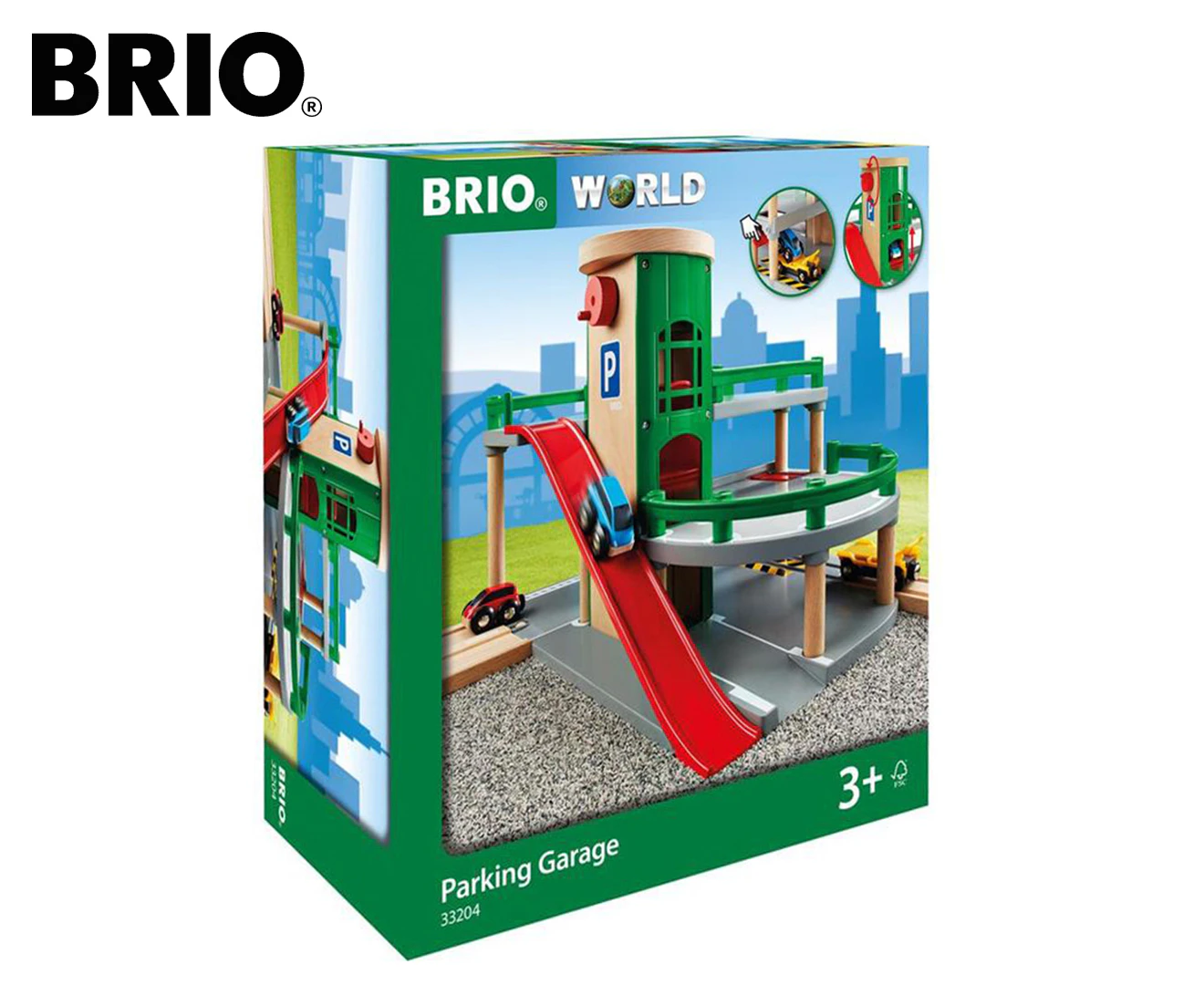 7pc Brio Parking Garage Kids/Childrens Interactive Pretend Play Toy 3y+