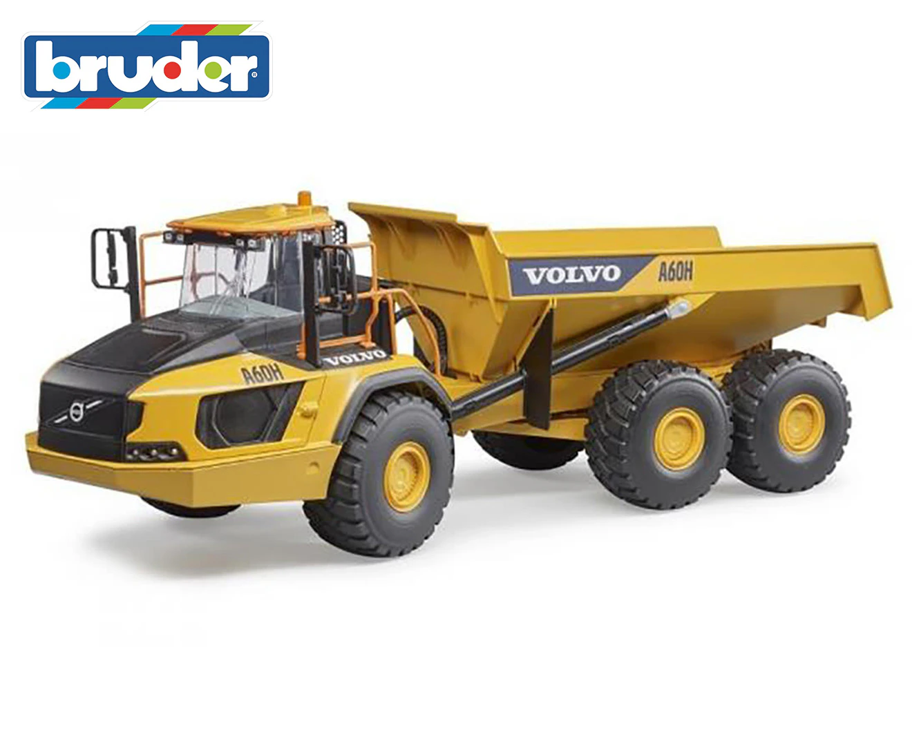 Bruder 1:16 Volvo A60H Construction Hauler Kids/Boys 3y+ Toy Dump Truck Yellow