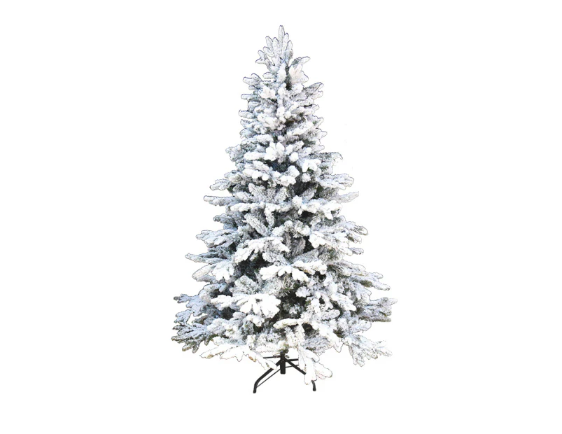1.8m 6ft Christmas tree. Snowy Alaskan Fir. 800 tips Snow capped