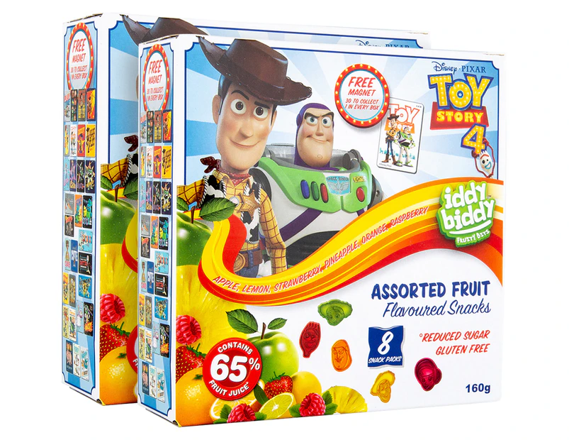 2 x 8pk Toy Story 4 Multipack Fruit Snacks 160g