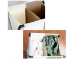 Laundry Basket Hamper Foldable Bin Bag Sorter 2 Storage Compartment Washing Clothes Organiser