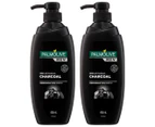 2 x Palmolive Men Body Wash w/ Natural Charcoal 450mL