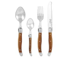 Laguiole Silhouette Premium 24-Piece Cutlery Set - Wooden