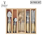 Laguiole Silhouette Premium 24-Piece Cutlery Set - Ivory