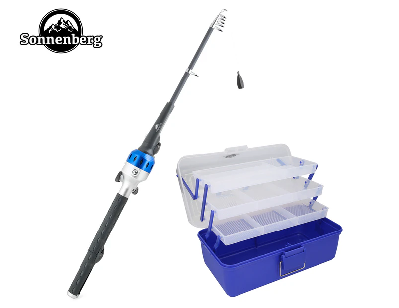 Sonnenberg Fishing Rod & Tackle Box Bundle