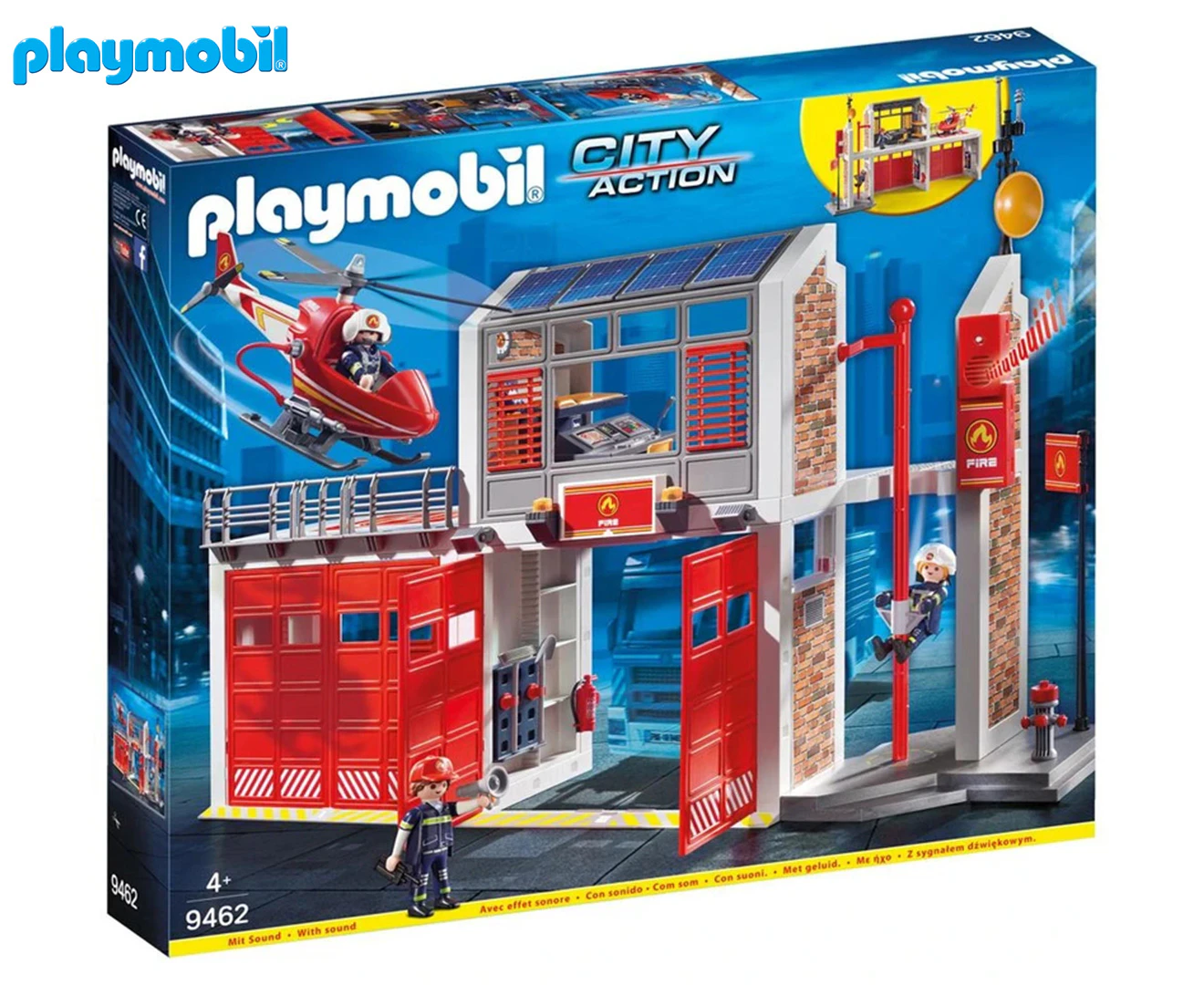 Playmobil Fire Station Set Kids/Childrens Interactive Play Fun Toy Playset 4+