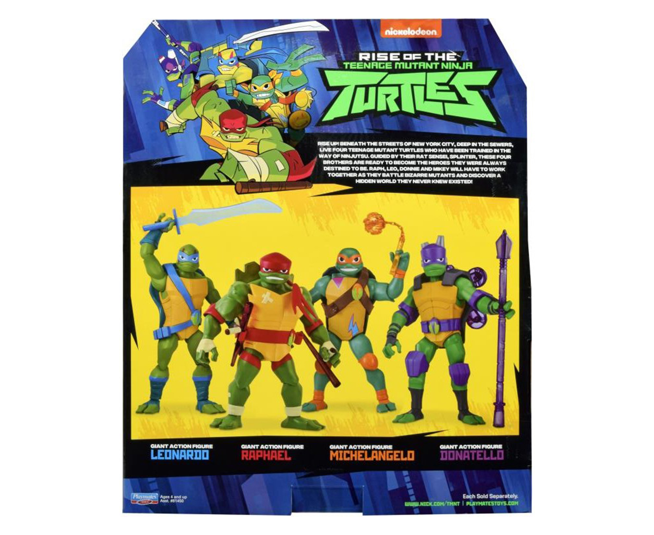 rise of the teenage mutant ninja turtles 4 brothers pack