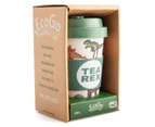 EcoGo Dino Bamboo Travel Cup - Dark Green/Multi