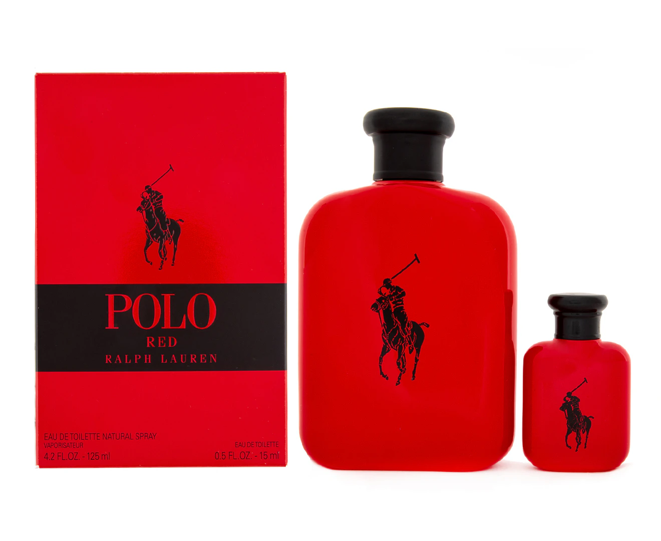 Polo Red 2 Piece 125ml Eau de Toilette by Ralph Lauren for Men (Gift Set-B)