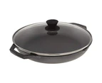 Lodge - 12 Inch Cast Iron Everyday Pan with Glass Lid - L10CPGL