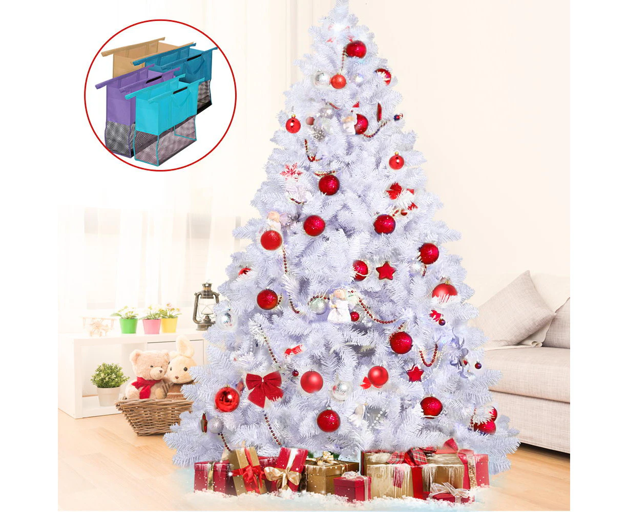 Jingle Jollys 2.1M White Christmas Tree Xmas Decorations Home Decor 7FT Bonus Bag