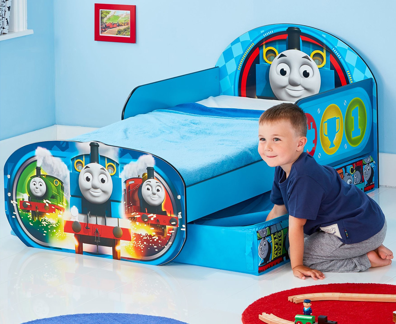 Step 2 thomas the best sale tank engine toddler bed