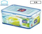 Lock & Lock 2.3L Classic Tall Rectangle Container - Clear/Blue