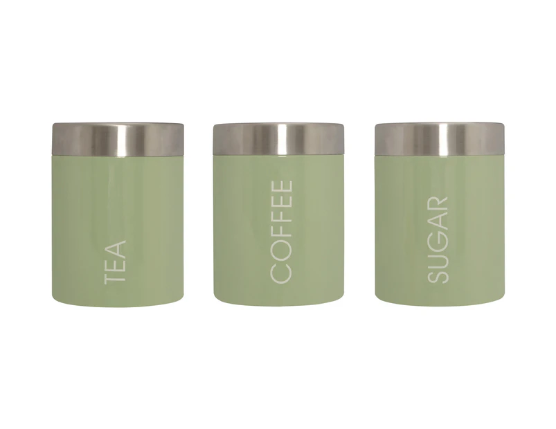 Premier Housewares Tea, Coffee & Sugar Canisters Pistachio Green