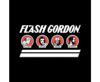 Flash Gordon Retro Comic Character Line Men's T-Shirt - Black