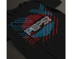 Pepsi Retro Line Art Men's T-Shirt - Black