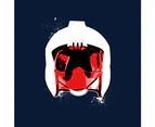 Original Stormtrooper Rebel Pilot Helmet White Paint Splatter Men's T-Shirt - Navy Blue