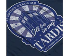 Doctor Who Ill Be In My Tardis Men's T-Shirt - Navy Blue