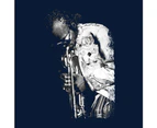 Miles Davis Playing In London 1986 Men's T-Shirt - Navy Blue