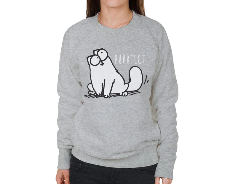 Simon's Cat Purrfect Women's Sweatshirt - Heather Grey