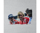 Niki Lauda James Hunt & Barry Sheene Women's T-Shirt - Heather Grey